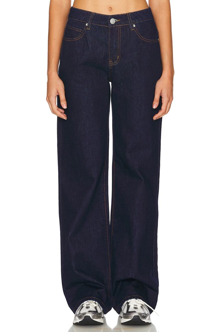 Superdown Laya Baggy Jeans Wideleg Blue Womens Sz XL NWOT Revolve  NEW